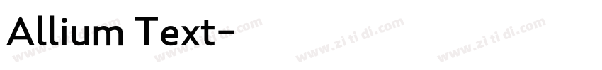 Allium Text字体转换